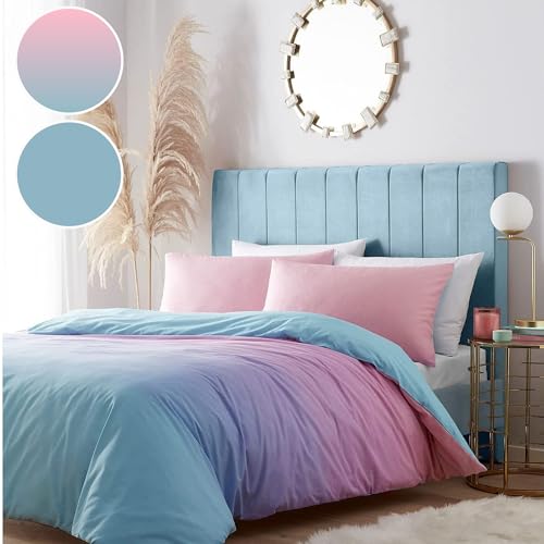 Kampala Hill Celestial Sunset Ombre Duvet Cover Set Reversible Bedding King Quilt Cover Set