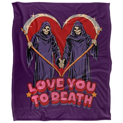 Steven Rhodes Love You To Death Silky Touch Super Soft Throw Blanket 152 X 127 Cm