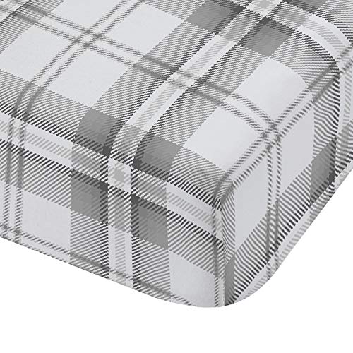 Catherine Lansfield Stags Grey Fitted Sheet and Pillowcase White 90x200+50x80
