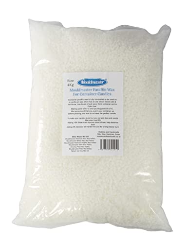 Mouldmaster Paraffin Wax Container Candles 4Kg, Opaque