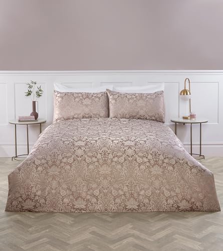 Rapport Home Elegant Floral Bedding - King Size Duvet Cover Set Damask Rose – Quilt Cover with Pillowcases