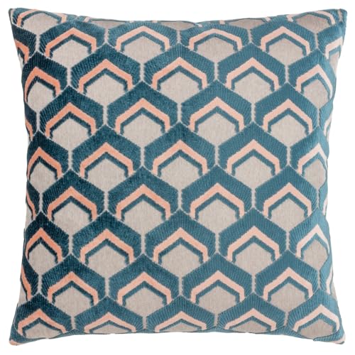 Paoletti Ledbury Velvet Jacquard Feather Filled Cushion