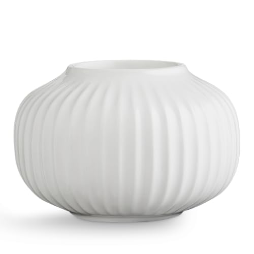 Kähler Hammershøi Tea Light Holder Diameter 10 cm Danish Design Handmade White