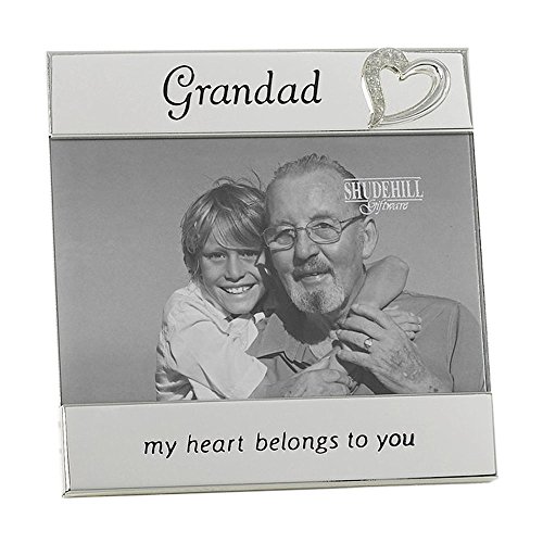 Grandad 'My heart belongs to you' Silver Message Band Photo Frame