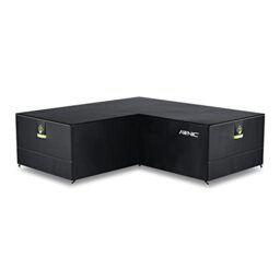 Awnic L-Shaped/Corner Sectional Outdoor Sofa Cover, Heavy-Duty, Waterproof, Black