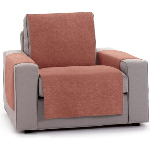 ECOMMERC3 Universal and Versatile 1 Seater Sofa Cover ??? Easy to Install Tile Colour Chair Cover for Back, Seat and Arms