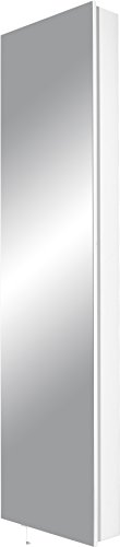 GERMANIA DIE MÖBELMACHER Germania Rotary Shoe Cabinet with Mirror, Wall-Mounted, Wood, White, 50 x 195 x 18 cm