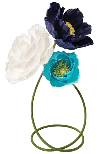 "MEJOY 16""/12"" 3 Pcs Large Paper Flower Decoration for Party, Wedding Decoration, Background Wall, Nursery Room Decoration, Bridal Shower, Baby Shower"
