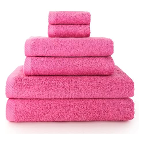 Top Towels - Hand towel set - 2 hand towels, 2 bath towels and 2 bidet towels - 100% cotton - 500 g/m15