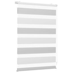 Sekey Klemmfix Double Roller Blind, No Drilling Required, Two-Tone Double Roller Blind, 100 cm Wide, Duo Roller Blind, Sun Protection, 100 x 150 cm, White and Light Grey