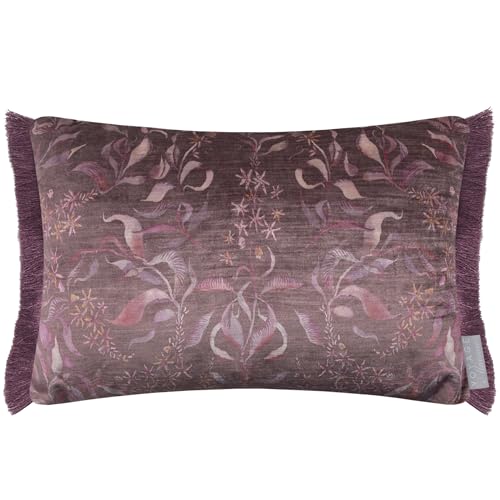 Voyage Maison Hettie Cushion Cover – Floral Damask Watercolour Botanical Decorative Case (Ruby - 40x60cm)