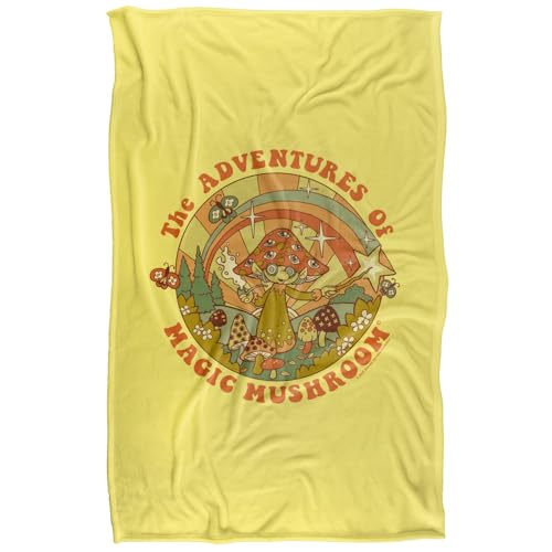 Steven Rhodes Magic Mushroom Silky Touch Super Soft Throw Blanket 91 X 147 Cm