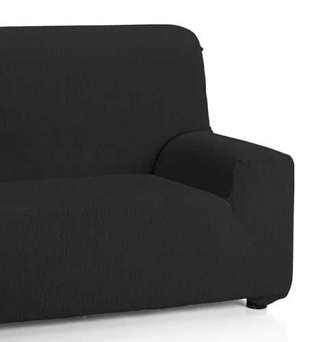 Martina Home Sofa Cover Elastic Model Emilia 2 Seats Black