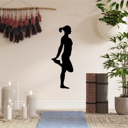 Stylish Black Decorative Metal Wall Accessory, 21 x 60 cm, 100% Metal, 1.5 mm Thickness, Perfect for Modern Home Decor & Unique Wall Art