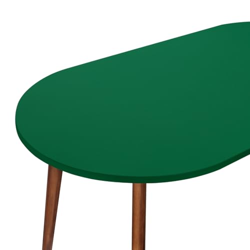 NEWISHER Fitted Oval Tablecloth 48 x 68 Inch Elastic Table Cloth Green - Stretch Spandex Table Cover, Green Washable Polyester Top Cap Cover, Tablecloth for Dining Picnic Camping Indoor and Outdoor