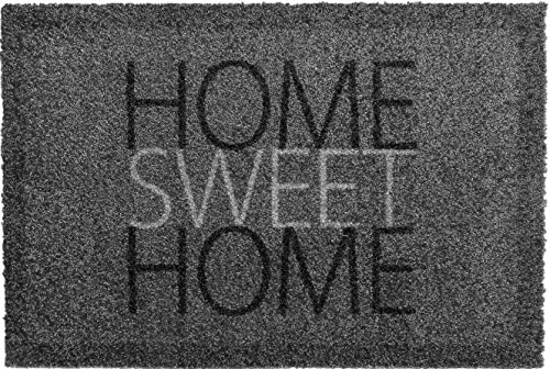oKu-Tex Doormat - Dirt Trapper Mat - Deco-Soft Entrance - Home Sweet Home - Print - for Indoor - Entrance Area/Front Door/Staircase - Non-Slip - 40 x 60 cm