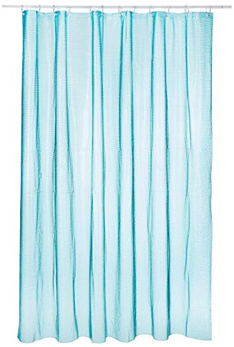 Spirella Plastic Curtain Frozen TÜRKIS 180 x 180 1209245, White, Standard