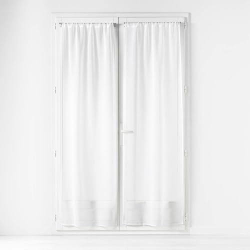 Douceur d'Intérieur, 2 x 70 x 240 cm Natural Pug Woven Curtain Pole