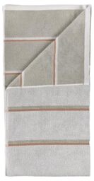ZONE DENMARK Sauna Bath Towel, 50 x 100 cm, 100% Cotton, Highly Absorbent and Quick Drying, Hand Towel/Sauna Towel, Super Soft, Light Grey/Eucalyptus/Terracotta