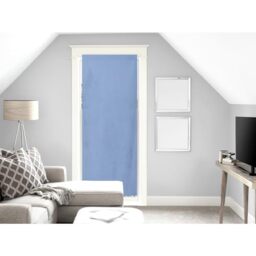 Soleil d'ocre Panama Cotton Door Window Curtain 70 x 200 cm Panama Cotton Blue