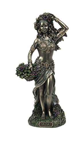 Veronese Design Bronzed Finish Aja Orisha of Forest and Herbs Statue 8.5 Inches Tall