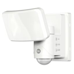 SLx Outdoor Security Light with PIR Motion Sensor, 1500 Lumen LED Floodlight, Battery Powered, IP65 Weatherproof, 240?? Auto Tracking Robotic Sensor White