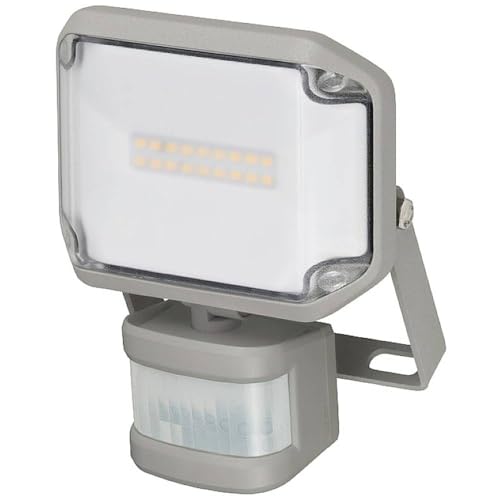 Brennenstuhl LED Floodlight AL 1050 with PIR/LED Spotlight for Outdoor Use, Motion Sensor, 1010 Lumen, Warm-White Light 3000K, IP44