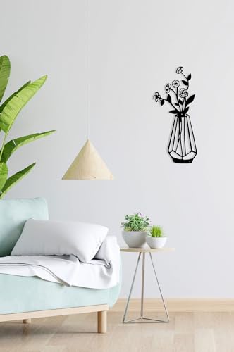 Stylish Black Decorative Metal Wall Accessory, 10 x 40 cm, 100% Metal, 2 mm Thickness, Perfect for Modern Home Decor & Unique Wall Art