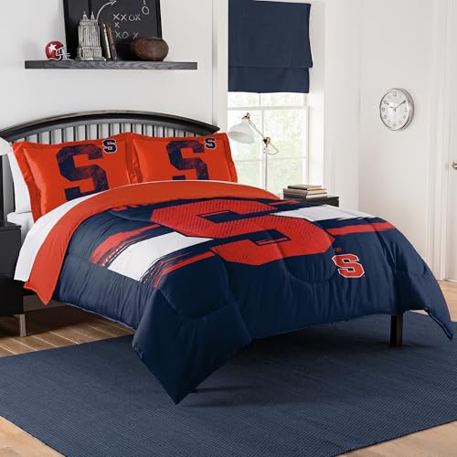 Syracuse Orange Comforter Set ??? Orange Bedding for Dorms, Guest Rooms, RVs, Tailgates & Syracuse Game Day Decor, Full/Queen