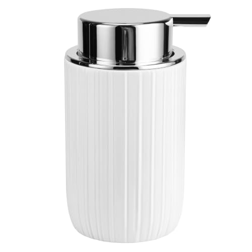 Soap Liquid Dispenser Ceramic with Easy-to-Press Pump Hand Liquid Dispenser (Can't Foam) for Shampoo Bathroom Countertop 13.5 oz