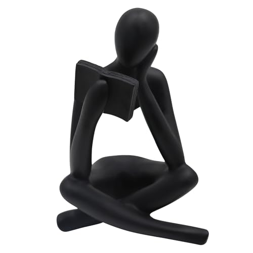Reading Women Statue, Thinker Sculptures, Abstract Art Ornament, Modern Aesthetic Figurine Decoration, Suitable for Home Living Room Bedroom Office Shelf Table Desk Bookshelf Decor