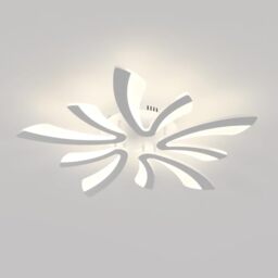 Comely LED Ceiling Light Modern, 50W 5625LM LED Ceiling Lights, Acrylic Lighting Fixture for Living Room Bedroom, Natural Light 4500K, White, 70cm