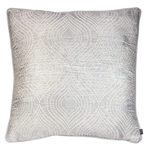 Prestigious Textiles Radiance Cushion Cover, Polyester, Viscose, Chrome