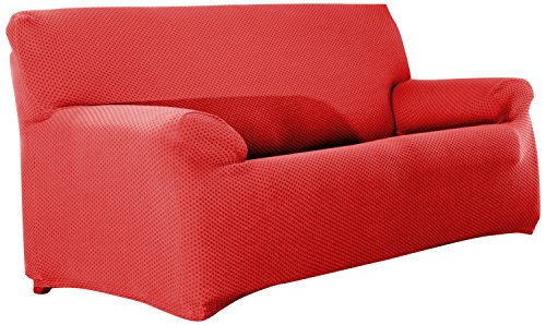 Eysa 4-Squares Sucre Sofa Cover, Orange
