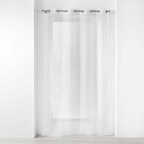 Douceur d'Intérieur, Voilizea Woven Eyelet Curtain 140 x 240 cm