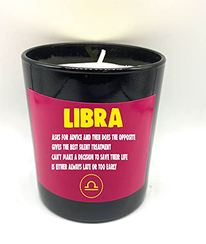 Libra Wanky Candle Star Sign Astrology Zodiac Birthday Candle WCBJ - Libra