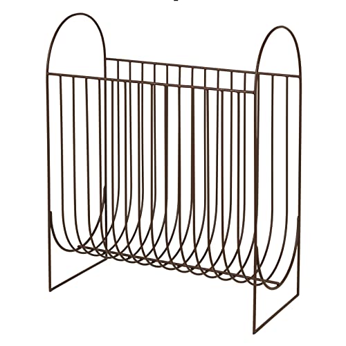 broste Copenhagen Aubergine Steel Magazine Holder 51cm