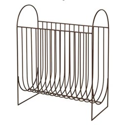broste Copenhagen Aubergine Steel Magazine Holder 51cm