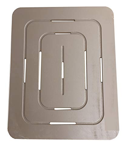 CASTELMERLINO 113.01 Shower Tray Taupe in Okumè Marine Plywood 54 x 68 cm for Shower Trays 70 x 90 cm