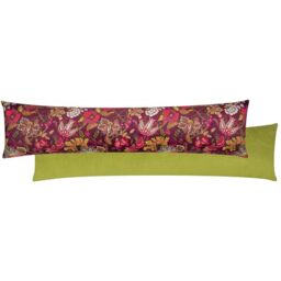 furn. Viranai Exotic Floral Velvet Draught Excluder Case Case, Cerise