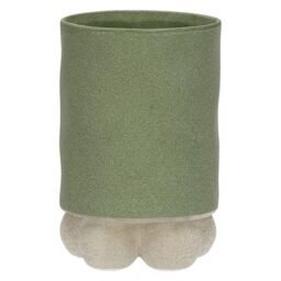 RITUALI DOMESTICI - Inequilibrium Deco Medium Ceramic Vase, 13 x 13 cm, Depth 20.3 cm, Inequilibrium Collection