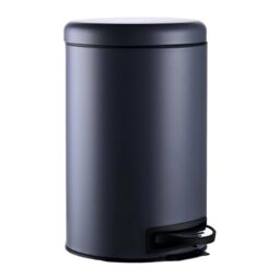 Relaxdays 12L Pedal Bin with Removable Inner, Steel, Grey, 39x25.5x33 cm for Bathroom & Kitchen