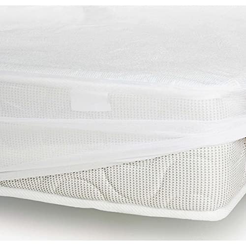 ROUPILLON Home Passion 100% Cotton Fleece Mattress Protector, 90 x 190 + 25 cm