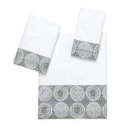 Avanti Linens - 3pc Towel Set, Soft & Absorbent Cotton Towels (Galaxy Collection),White