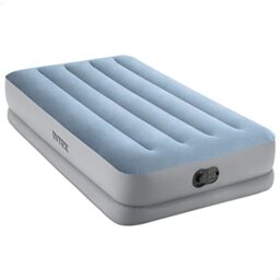 Intex Twin Dura-Beam Comfort 64157 Air Bed with Fastfill USB Pump, Inflated Size: 99 cm x 191 cm x 36 cm, Black/Black