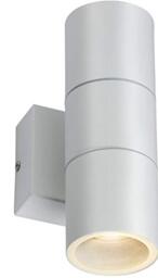 Single GU10 Outdoor Up and Down Wall Light in White