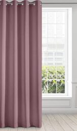 Eurofirany Curtain Purple with Eyelets Plain Matt Smooth Plain Weave 140 g/m2 140 x 250 cm Pack of 1 Modern Minimal Living Room Bedroom