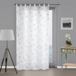 Soleil d'ocre Laurene Curtain Polyester White 140 x 250 cm