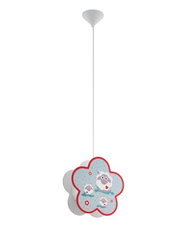 EGLO Pendant Lamp Lalelu, Dining Table pendant light, White Plastic