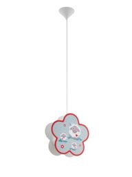 EGLO Pendant Lamp Lalelu, Dining Table pendant light, White Plastic